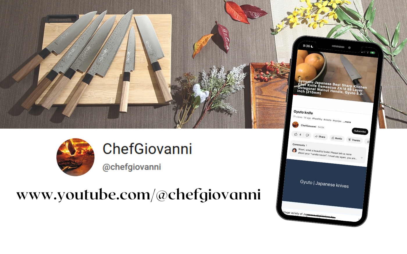 Featured in ChefGiovanni's YouTube Channel