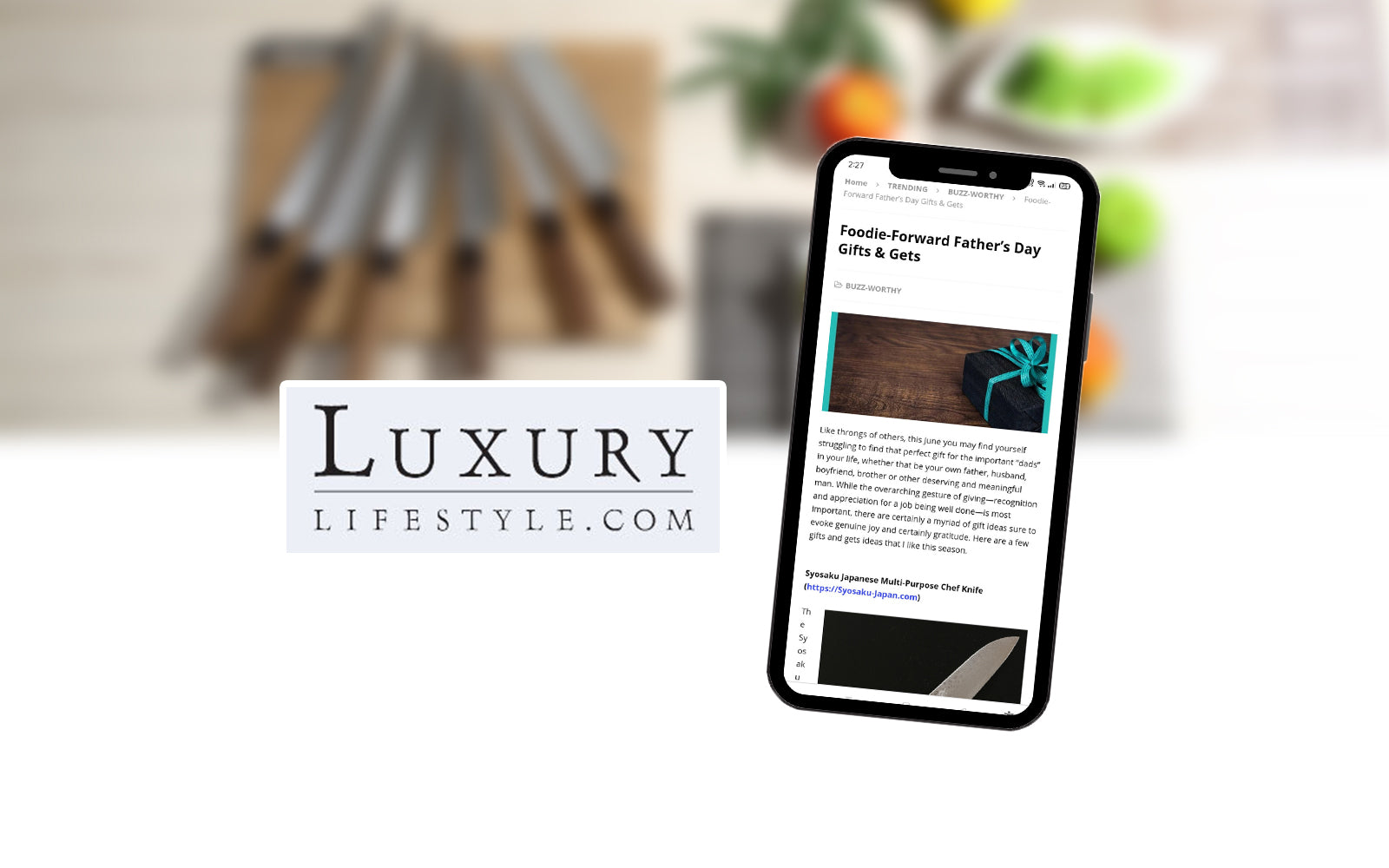 Syosaku-Japan was Featured in Luxury Lifestyle
