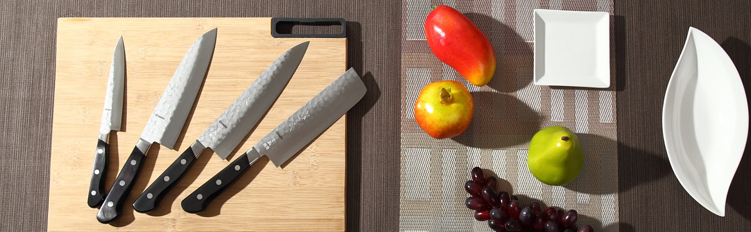 Syosaku Japanese Vegetable Knife Aoko (Blue Steel) - No.2 Black Pakkawood Handle, Nakiri 6.5-inch (160mm) with Magnolia Wood Sheath Saya Cover