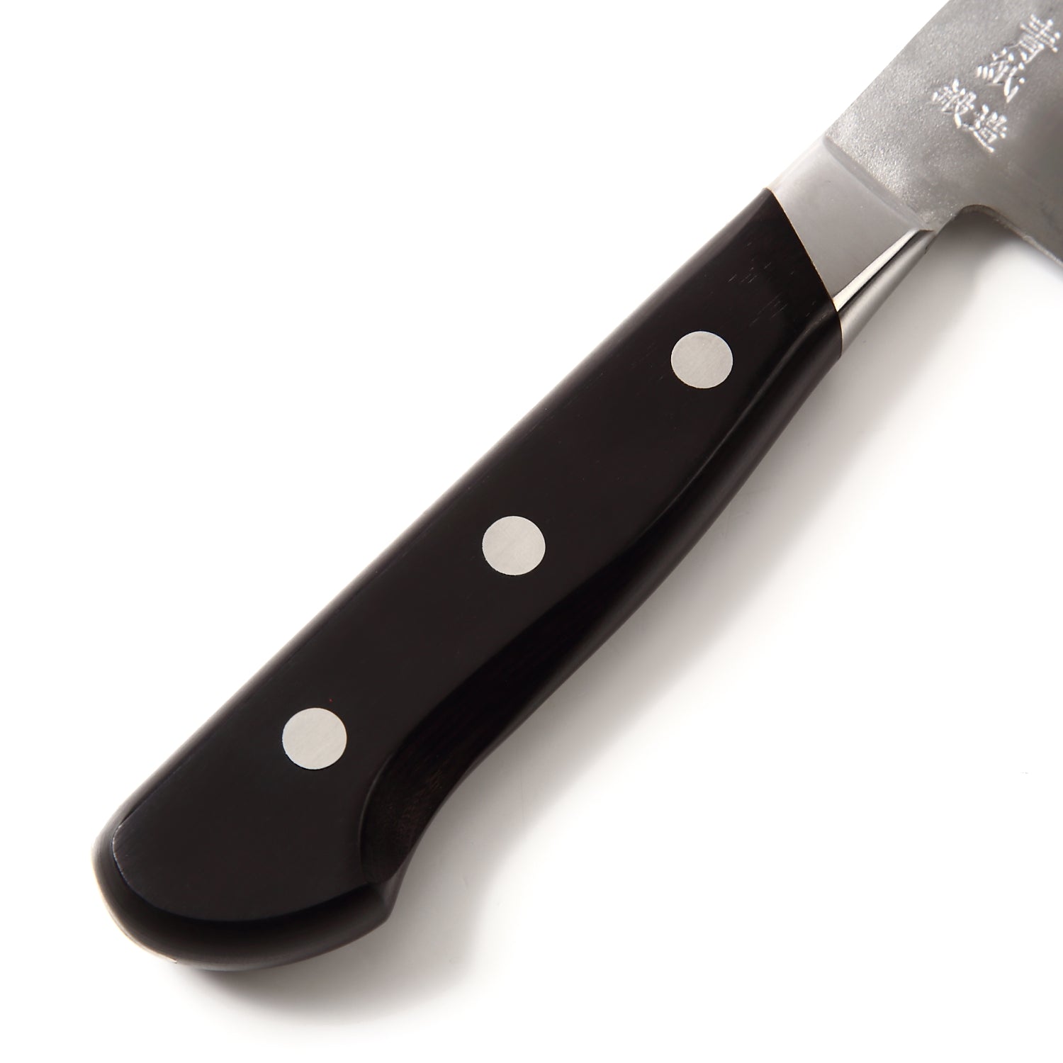 Syosaku Japanese Vegetable Knife Aoko (Blue Steel) - No.2 Black Pakkawood Handle, Nakiri 6.5-inch (160mm)