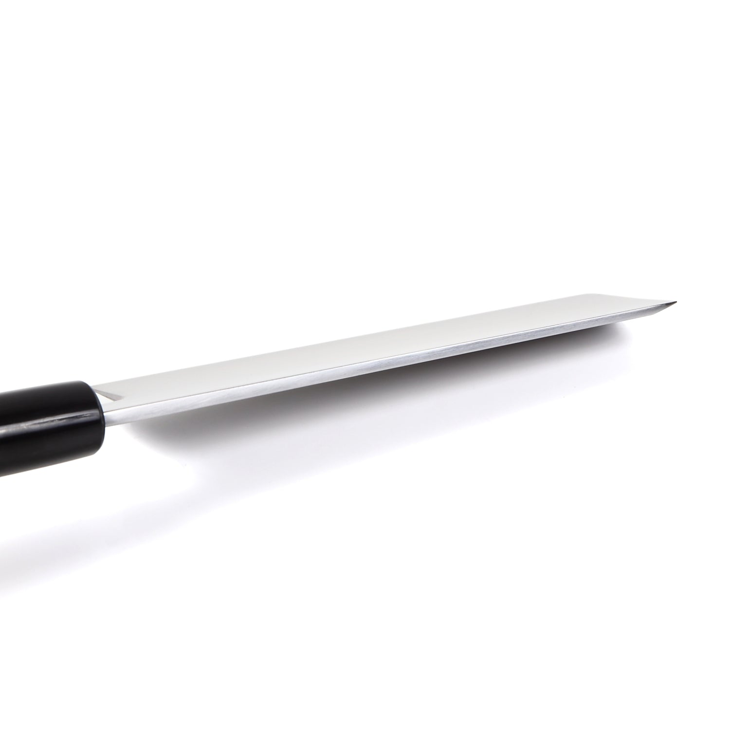 Syosaku Japanese Sushi Vegetable Chef Knife Shiroko (White Steel) No.2 D-Shape Magnolia Wood Handle, Edo Usuba 6.5-inch (165mm)