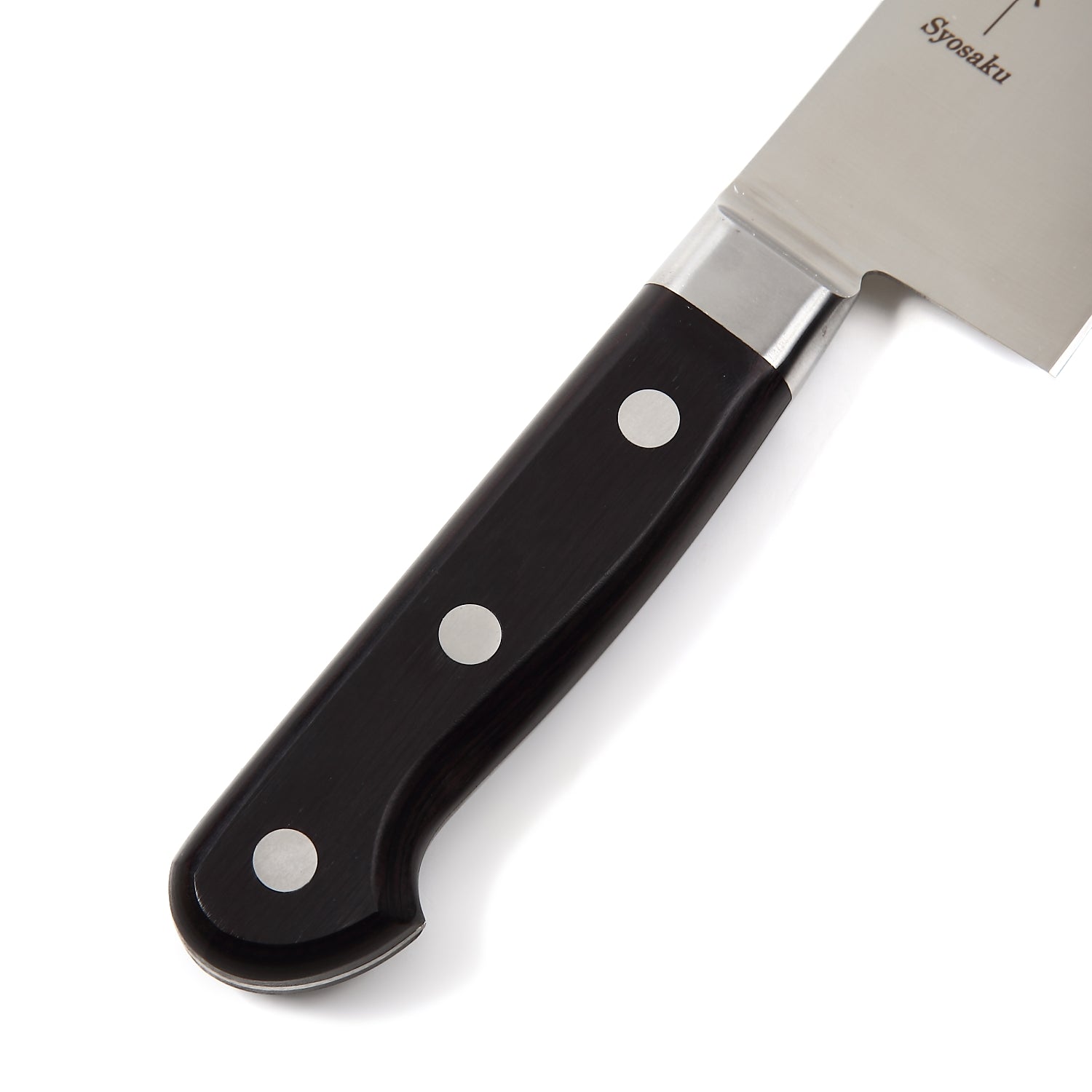 Syosaku Japanese Chef Knife INOX AUS-8A Stainless Steel Black Pakkawood Handle, Gyuto 9.5-inch (240mm)