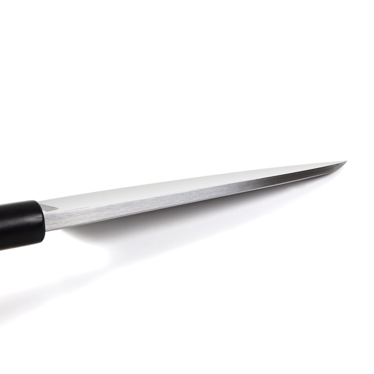 Syosaku Japanese Sushi Fillet Chef Knife Shiroko (White Steel) No.2 D-Shape Magnolia Wood Handle, Deba 7-inch (180mm)