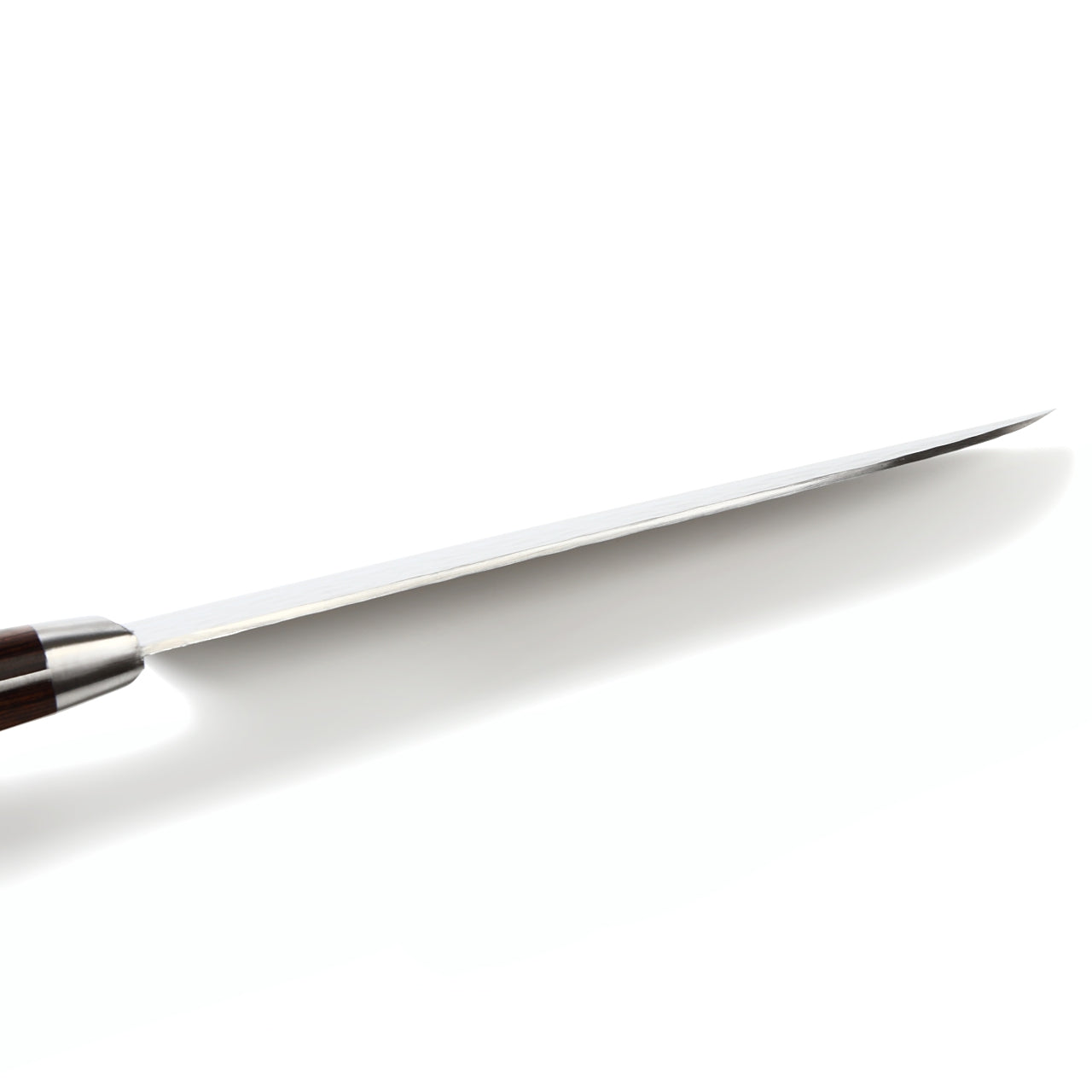 Syosaku Japanese Multi-Purpose Knife Hammered Damascus VG-10 16 Layer Mahogany Handle, Santoku 7-inch (180mm)