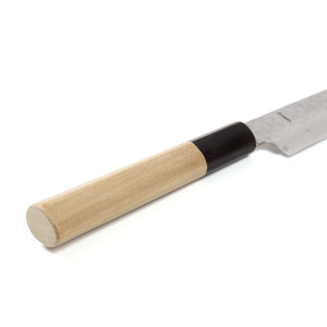 Syosaku Japanese Petty Knife Hammered Damascus VG-10 46 Layer D-Shape Magnolia Wood Handle, 6-inch (150mm)