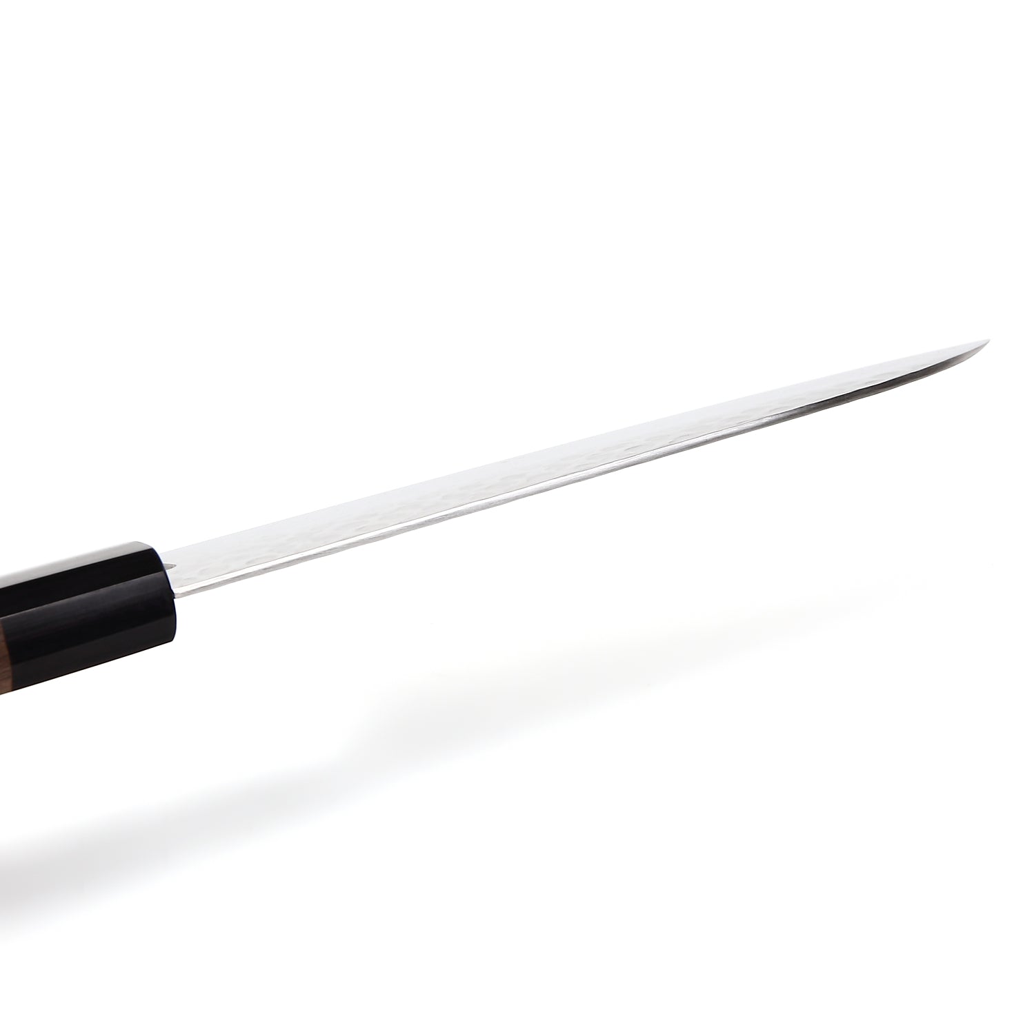 Syosaku Japanese Multi-Purpose Chef Knife Hammered Damascus VG-10 46 Layer Octagonal Walnut Handle, Santoku 7-inch (180mm)