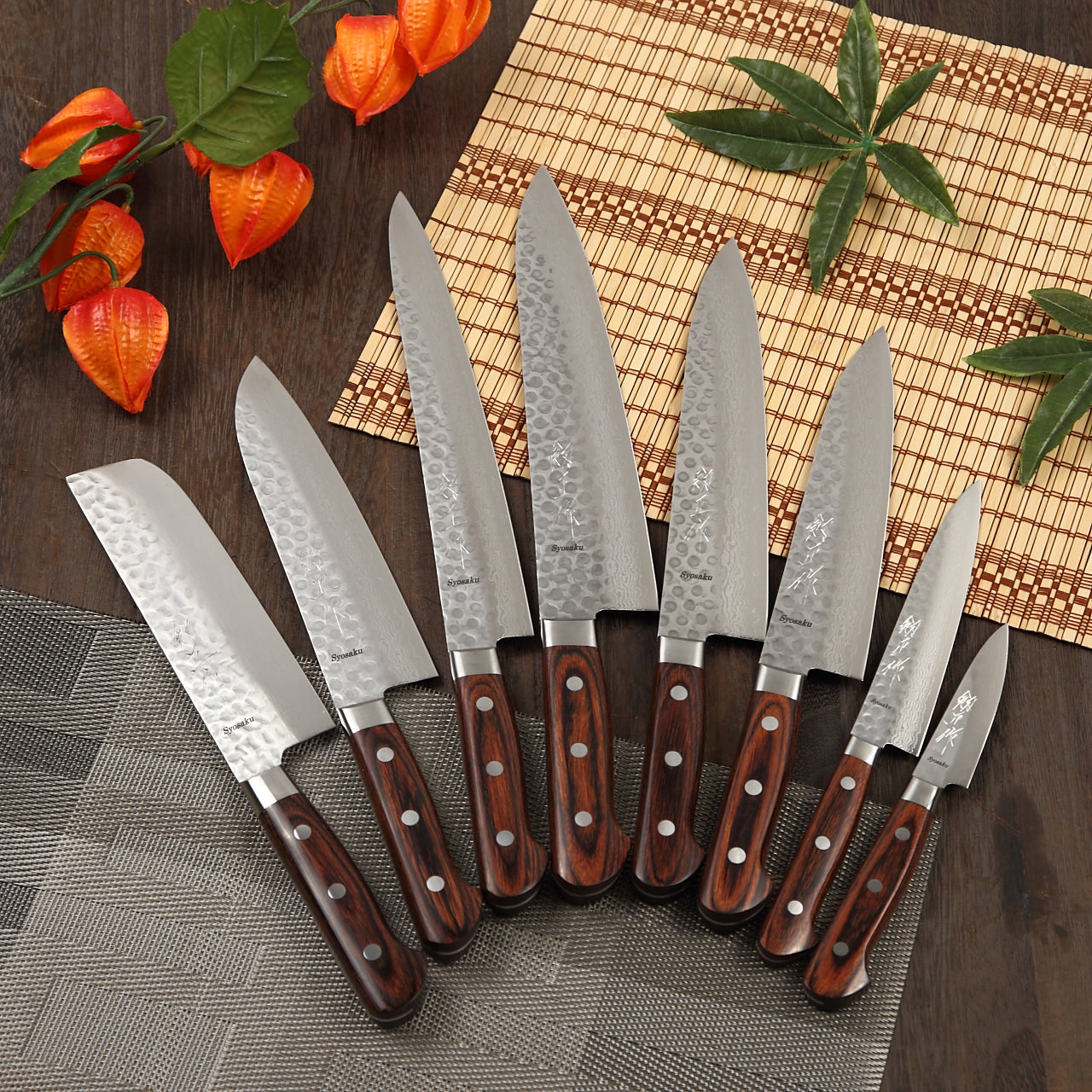 3-Piece Knives Set for Kitchen, Stainless Laser-Etched Damascus Knife Set  With Professional Chef Knife, Santoku Knife, & Paring Knife, Kitchen Knifes