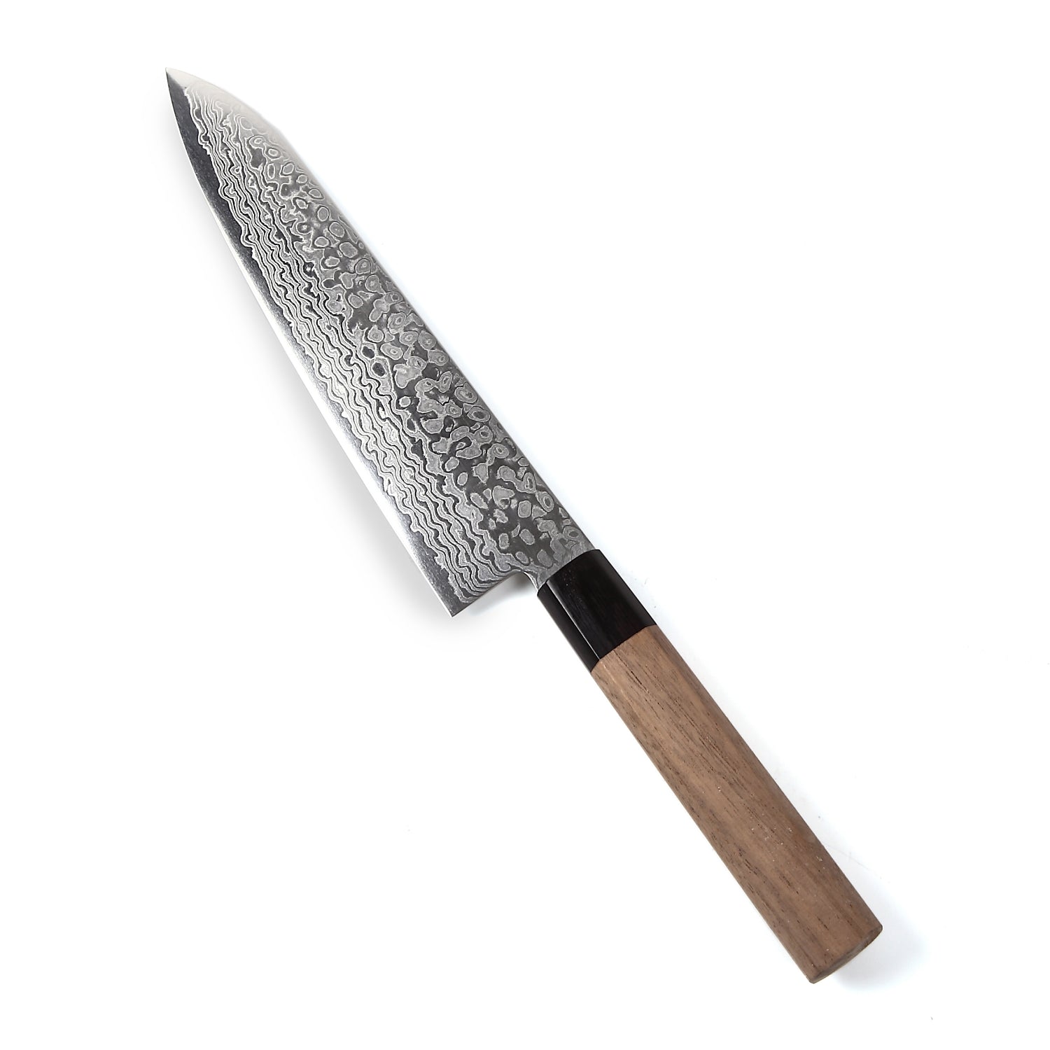 Syosaku Japanese Chef Knife Damascus ZA18 69 Layer Octagonal Walnut Handle, Gyuto 8.3-inch (210mm)