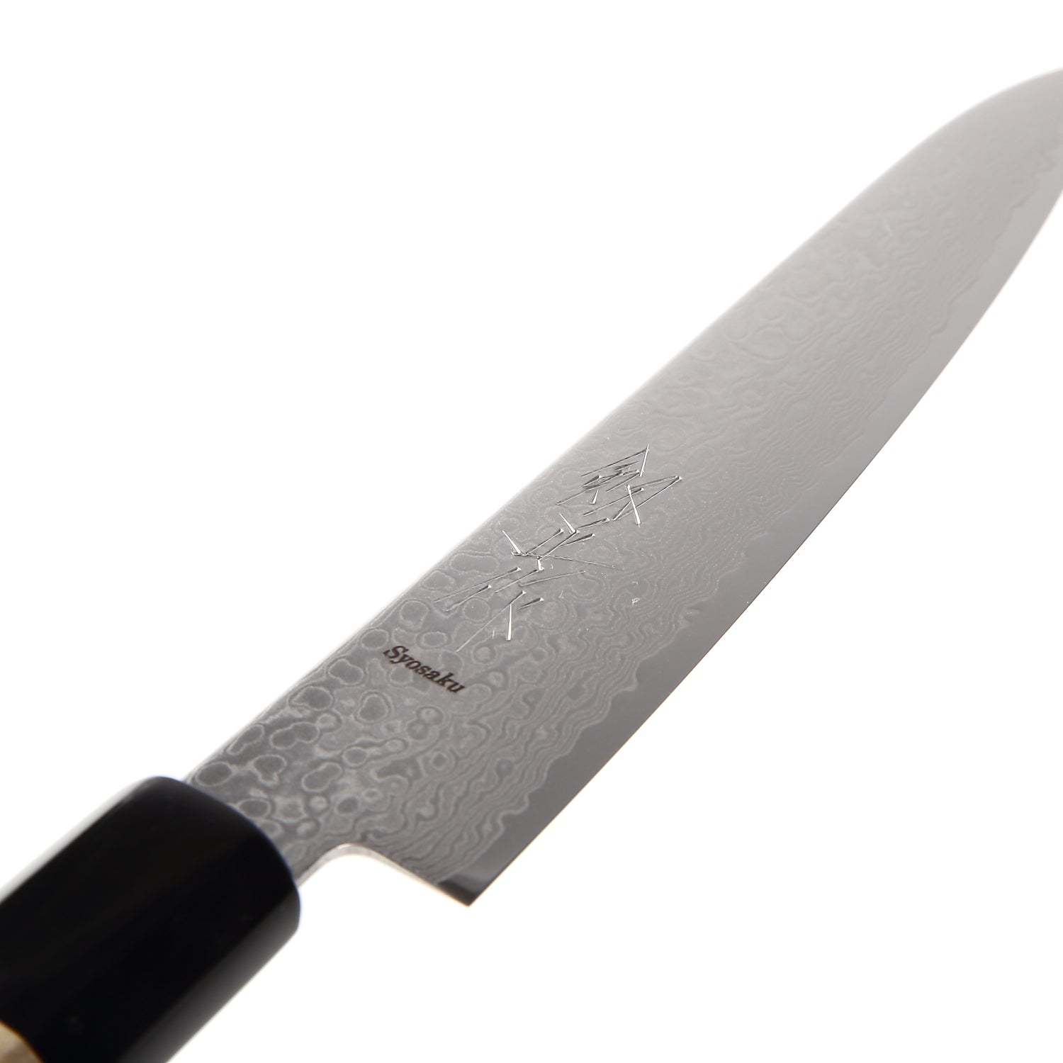 Syosaku Japanese Petty Knife Damascus ZA18 69 Layer Octagonal Magnolia Wood Handle, 6-inch (150mm)