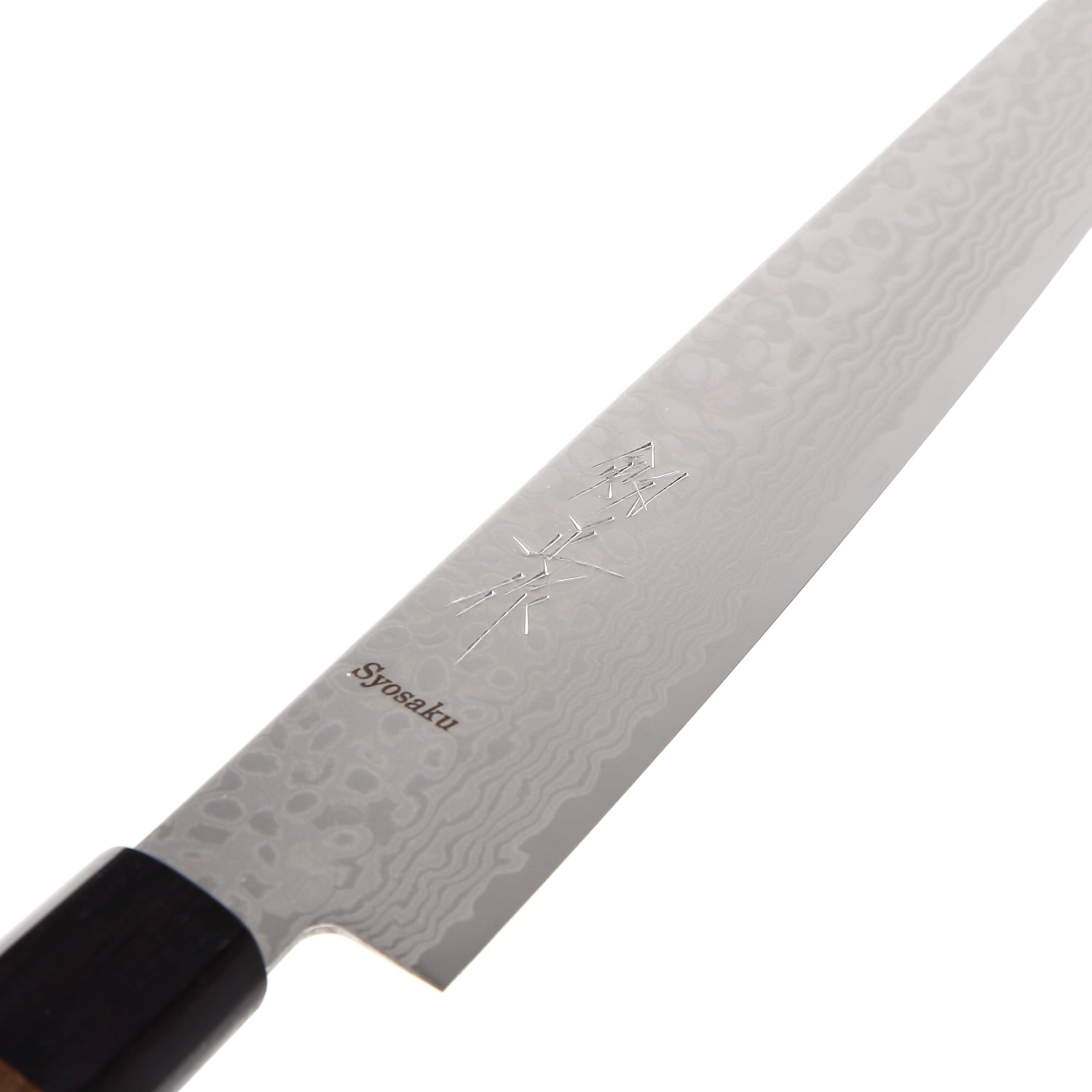 Syosaku Japanese Sujihiki Knife Damascus ZA18 69 Layer Octagonal Walnut Handle, Slicer 9.5-inch (240mm)