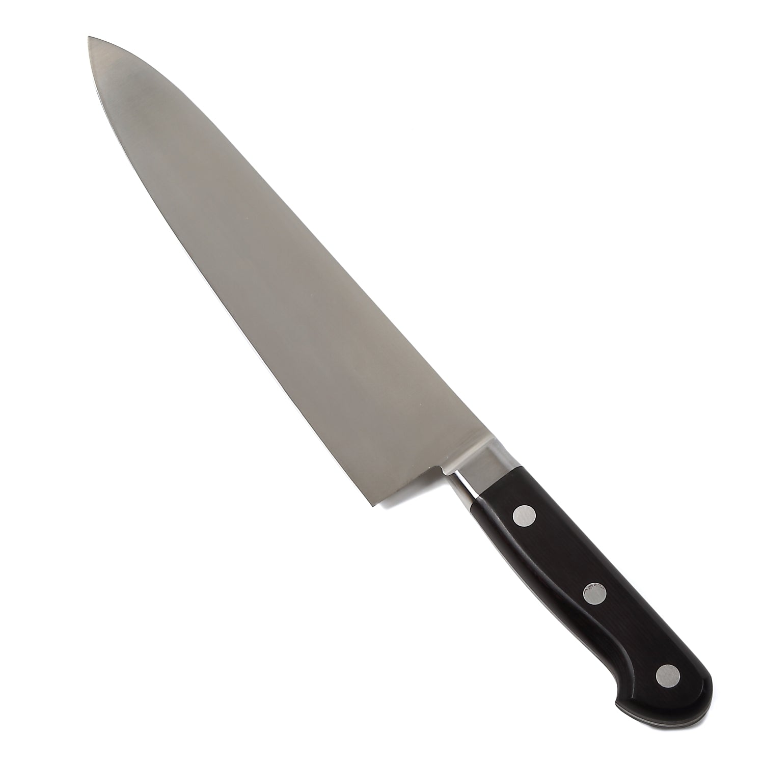 Syosaku Japanese Chef Knife INOX AUS-8A Stainless Steel Black Pakkawood Handle, Gyuto 9.5-inch (240mm)