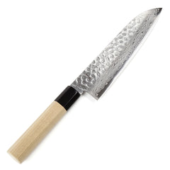Syosaku Japanese Chef Knife Hammered Damascus VG-10 46 Layer Octagonal Magnolia Wood Handle, Gyuto 9.5-Inch (240mm)