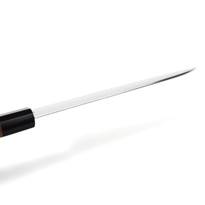 Syosaku Japanese Multi Purpose Chef Knife Shaded Damascus VG-10 16 Layer Black Pakkawood Handle, Santoku 6.5-Inch (165mm)
