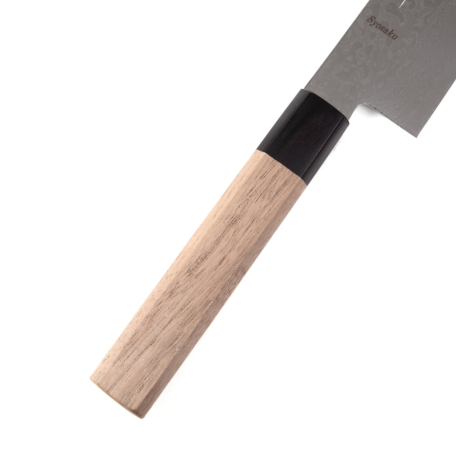 Syosaku Japanese Chef Knife Hammered Damascus VG-10 46 Layer Octagonal Walnut Handle, Gyuto 9.5-Inch (240mm)