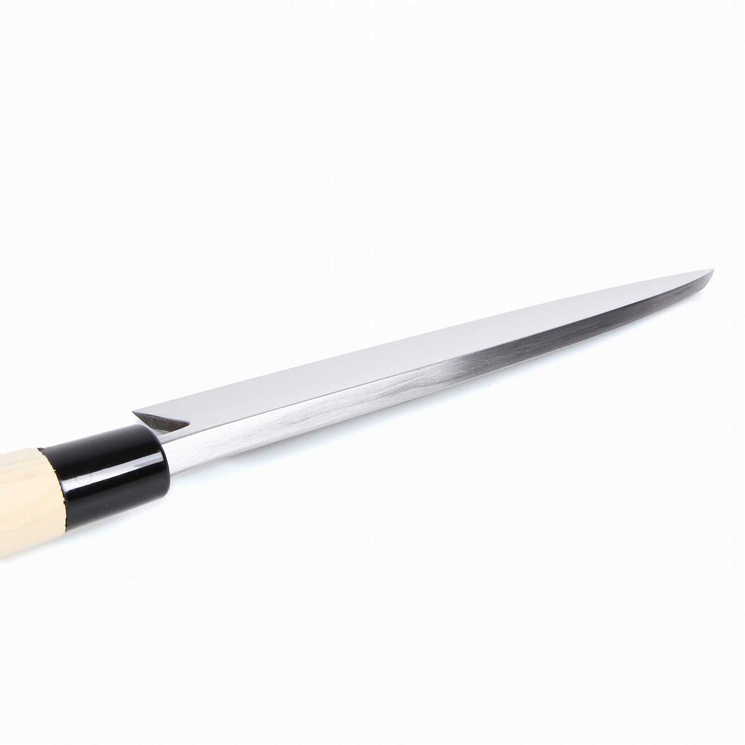 Syosaku Japanese Sushi Fillet Best Sharp Kitchen Chef Knife Kigami(Yellow Steel)-No.2 D-Shape Magnolia Wood Handle, Deba 8.3-inch (210mm) - Syosaku-Japan