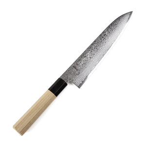 Syosaku Japanese Best Sharp Kitchen Chef Knife Damascus ZA18 69 Layer Octagonal Magnolia Wood Handle, Gyuto 8.3-inch (210mm) - Syosaku-Japan