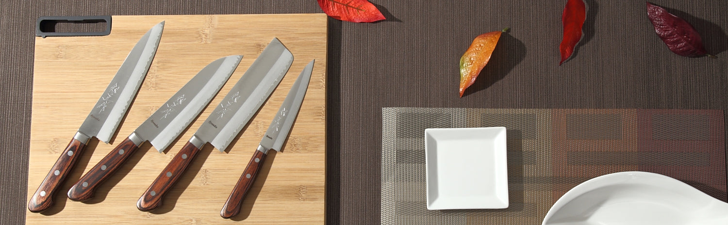 Syosaku Japanese Best Sharp Kitchen Chef Knife VG-1 Gold Stainless Steel Mahogany Handle, Gyuto 7-inch (180mm) - Syosaku-Japan