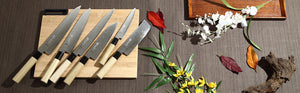 Syosaku Japanese Sujihiki Best Sharp Kitchen Chef Knife Damascus ZA18 69 Layer Octagonal Magnolia Wood Handle, Slicer 9.5-inch (240mm) - Syosaku-Japan