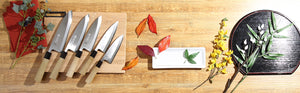 Syosaku Japanese Sushi Fillet Best Sharp Kitchen Chef Knife Shiroko(White Steel)-No.2 D-Shape Magnolia Wood Handle, Deba 7.7-inch (195mm) - Syosaku-Japan