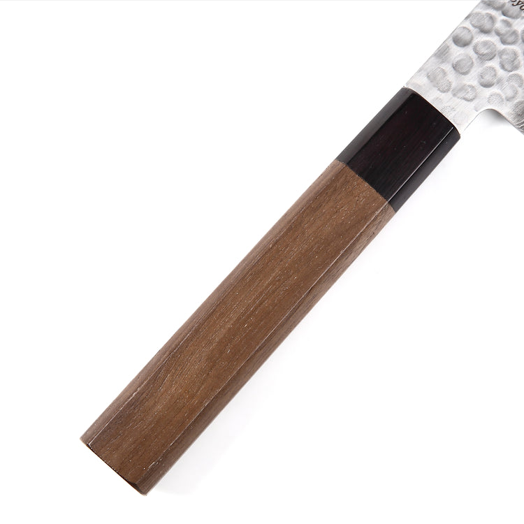 Syosaku Japanese Best Sharp Kitchen Chef Knife Hammered Damascus VG-10 46 Layer Octagonal Walnut Handle, Gyuto 9.5-inch (240mm) - Syosaku-Japan