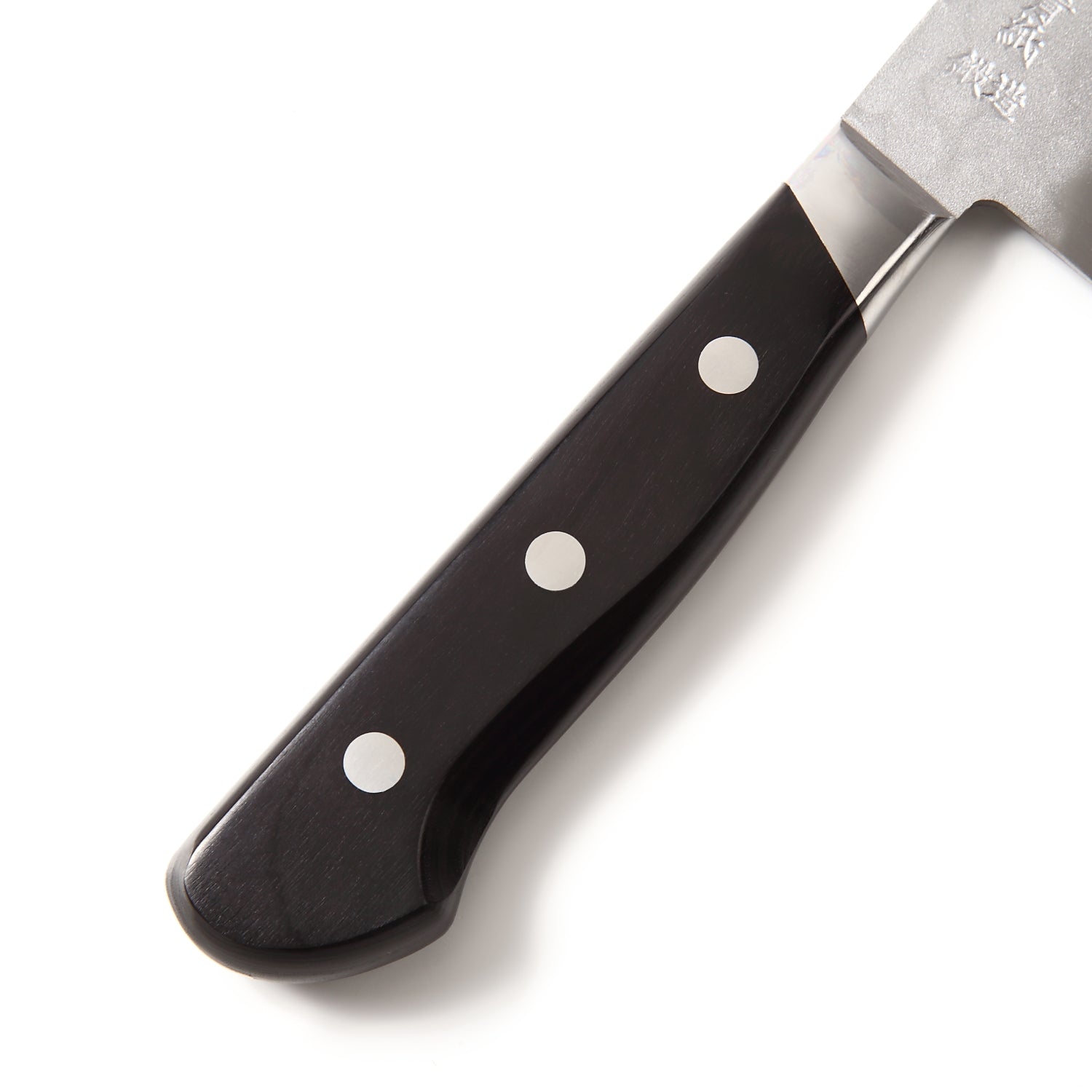 Syosaku Japanese Multi Purpose Best Sharp Kitchen Chef Knife Aoko(Blue Steel)-No.2 Black Pakkawood Handle, Santoku 7-inch (180mm) - Syosaku-Japan