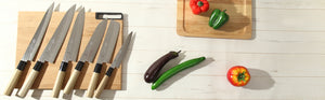 Syosaku Japanese Vegetable Best Sharp Kitchen Chef Knife Hammered Damascus VG-10 46 Layer D-Shape Magnolia Wood Handle, Nakiri 6.3-inch (160mm) - Syosaku-Japan