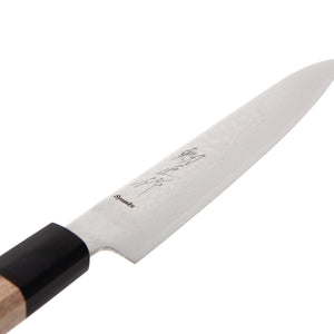 Syosaku Japanese Petty Best Sharp Kitchen Chef Knife Damascus ZA18 69 Layer Octagonal Walnut Handle, 6-inch (150mm) - Syosaku-Japan