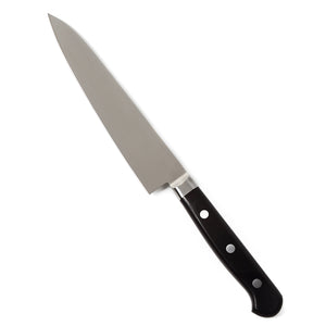 Syosaku Japanese Petty Best Sharp Kitchen Chef Knife INOX AUS-8A Stainless Steel Black Pakkawood Handle, 6-inch (150mm) - Syosaku-Japan